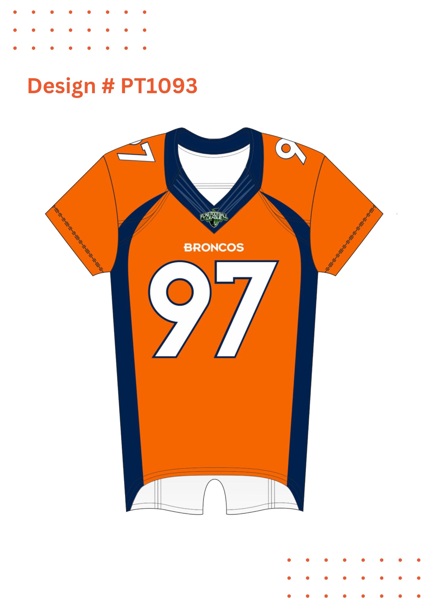 Custom Flag Football Jersey Mockups