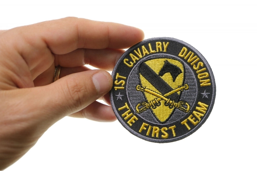 1st Cavalry Division Embroidered Patch shown for scale