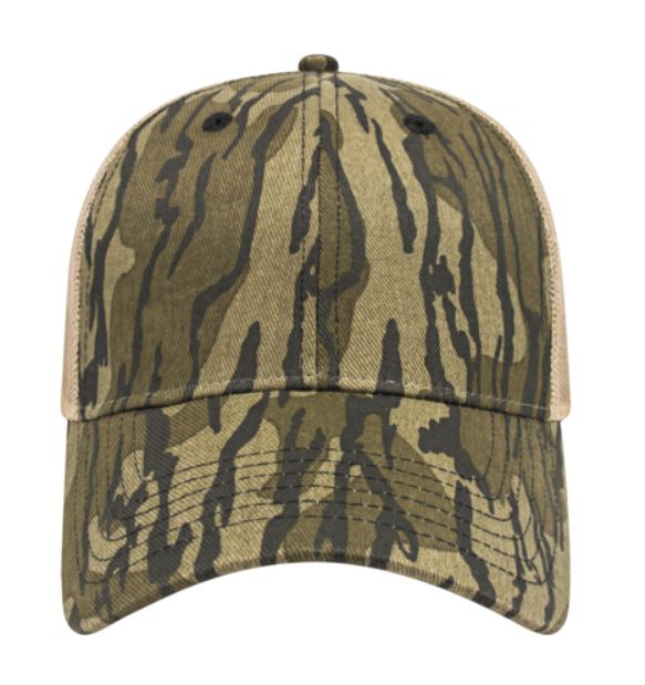 Camouflage Trucker Hat with Mesh Panel