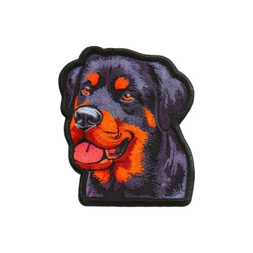 Rottweiler Dog Embroidered Patch front product view