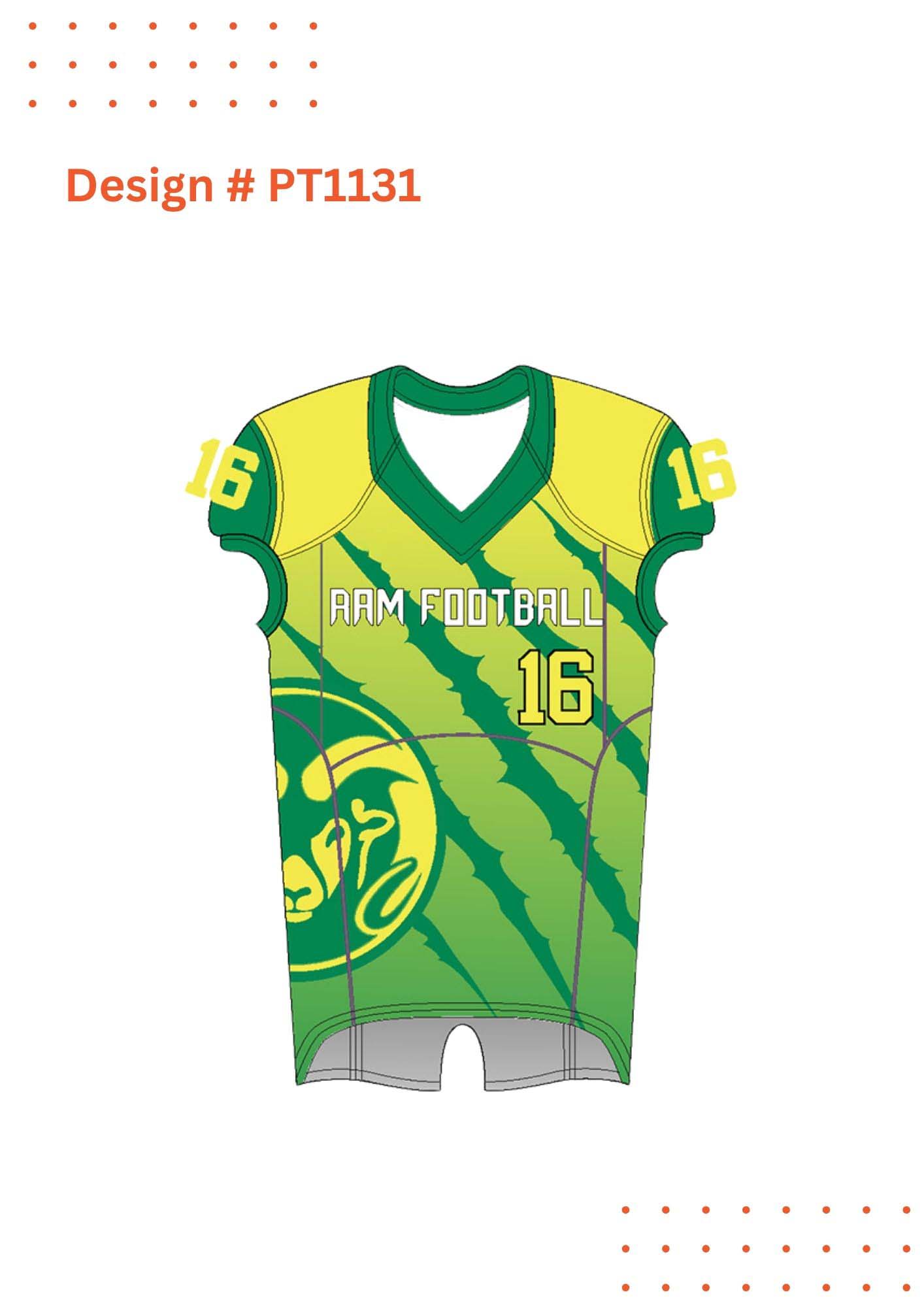 Custom Football Uniform Mockups