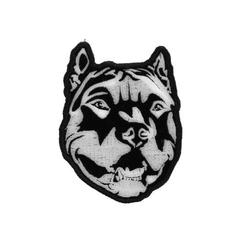 Detailed Pitbull Embroidered Patch front product view