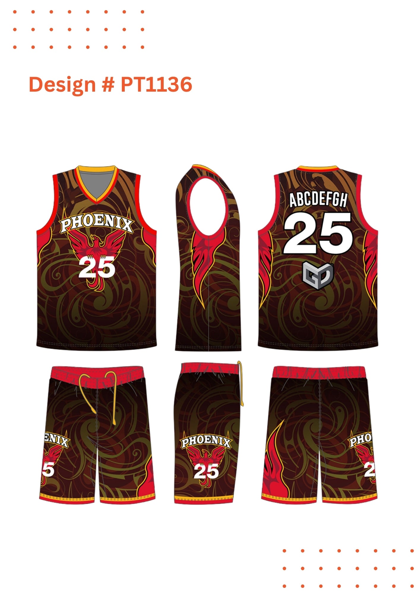 Custom Basketball Uniforms – Mockup Designs