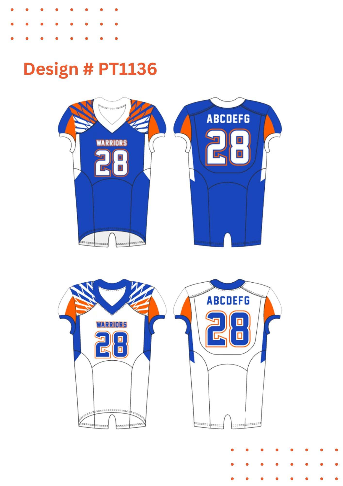 Custom Football Uniform Mockups