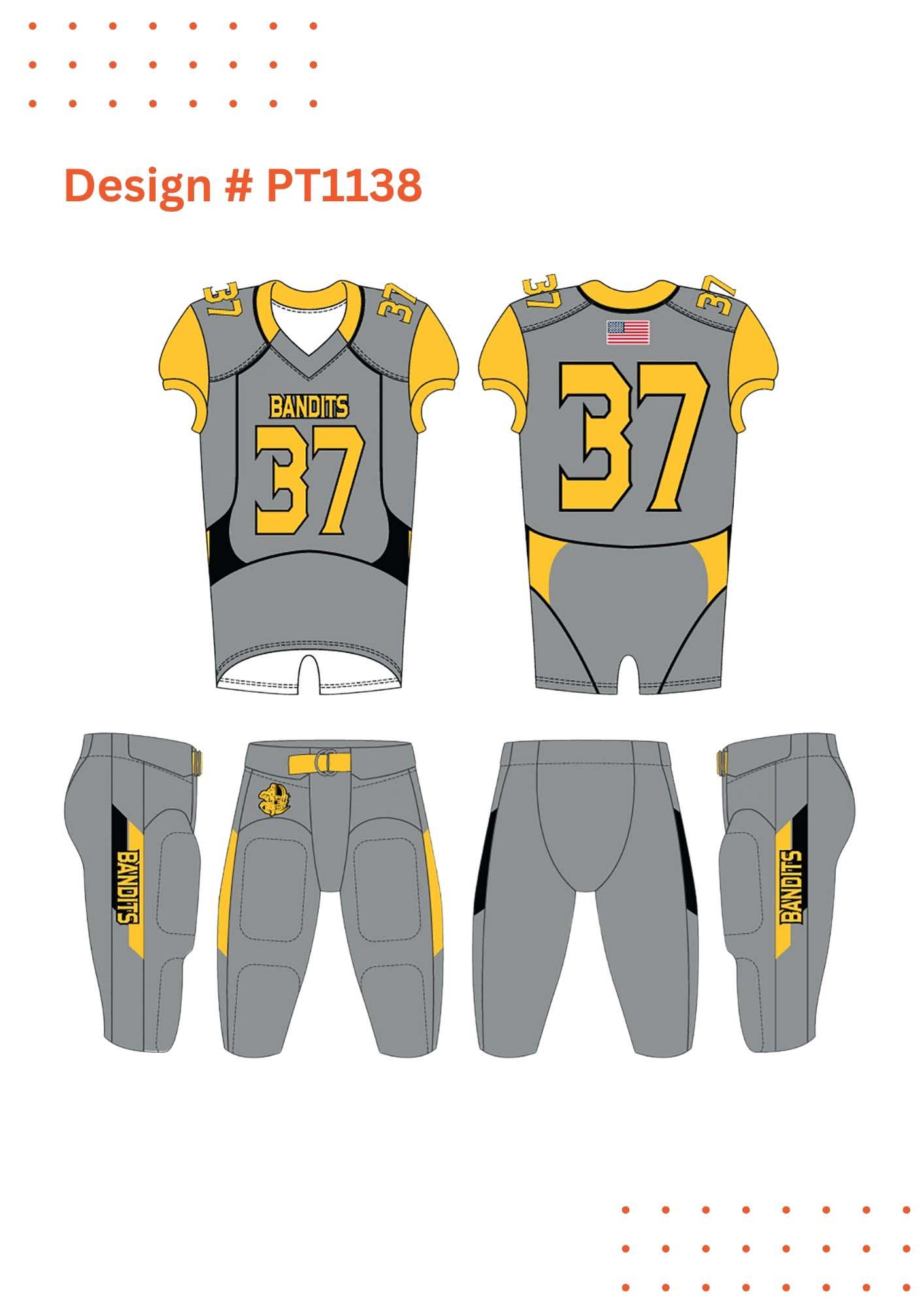 Custom Football Uniform Mockups