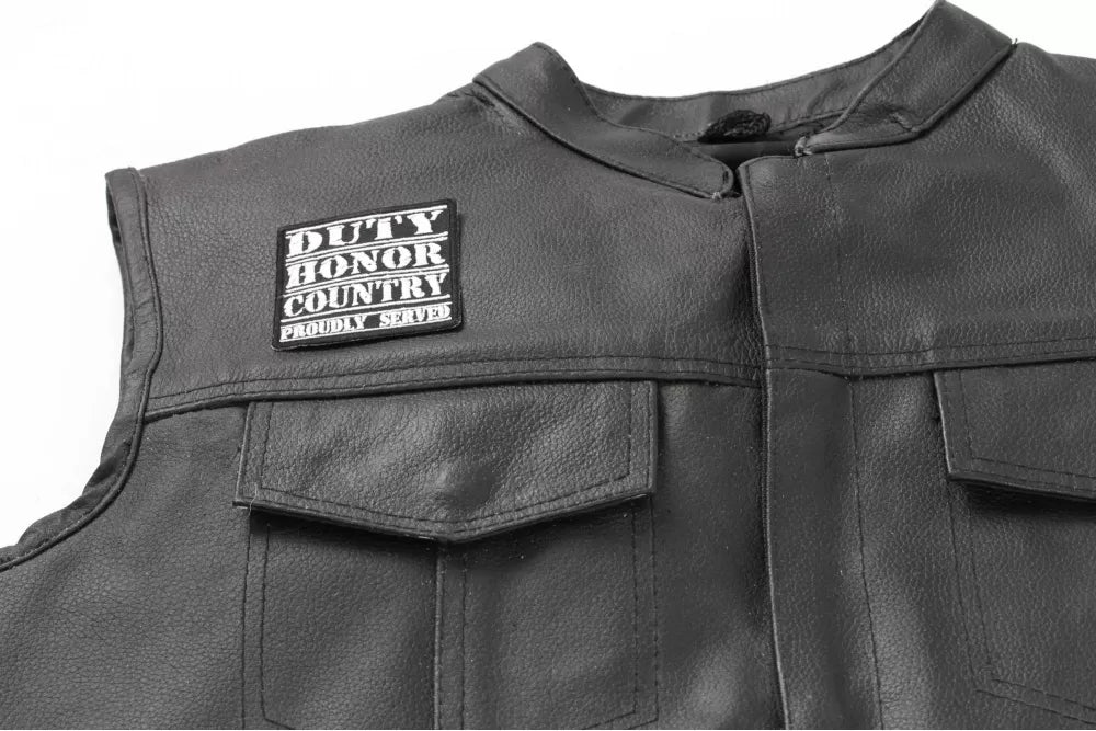 Duty Honor Country Embroidered Patch apparel application view