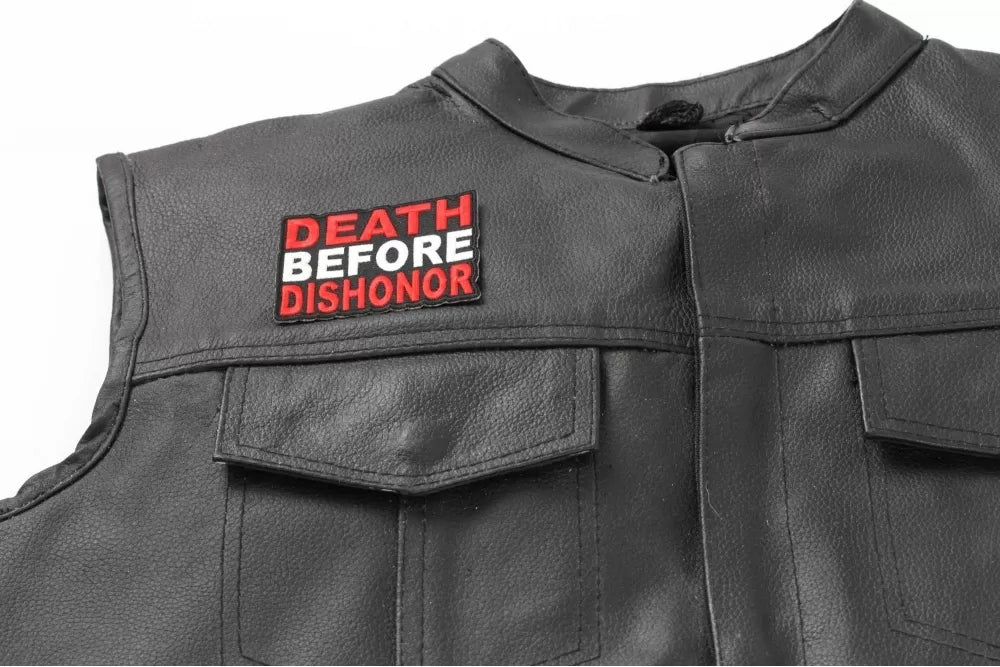 Death Before Dishonor Embroidered Patch apparel application view