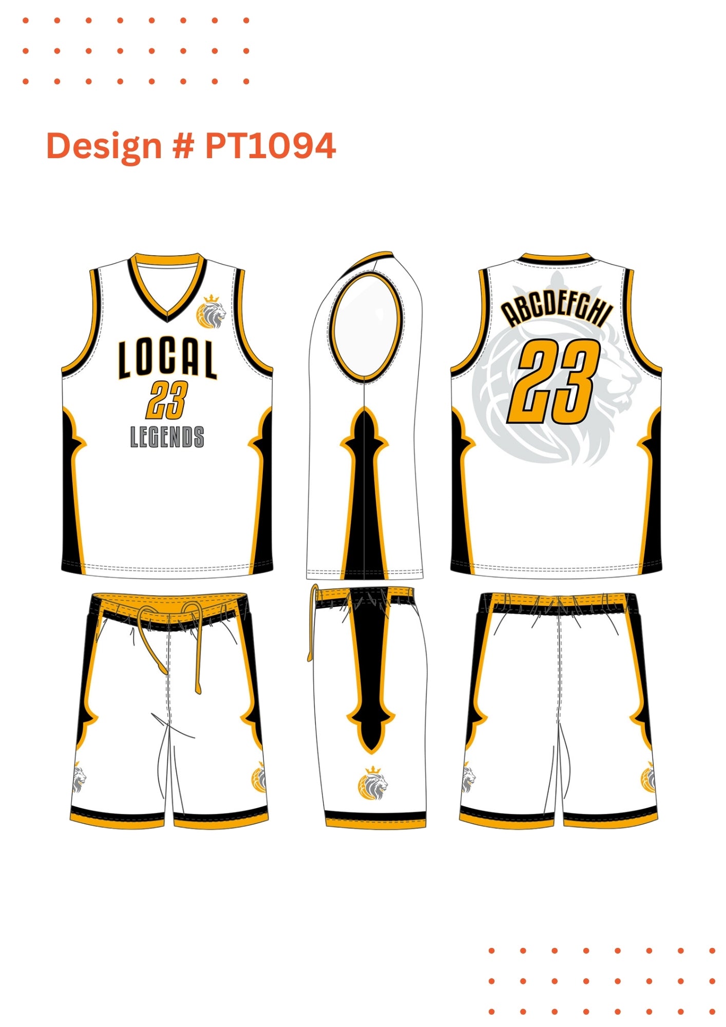 Custom Basketball Uniforms – Mockup Designs