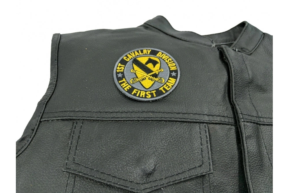 1st Cavalry Division Embroidered Patch apparel application view