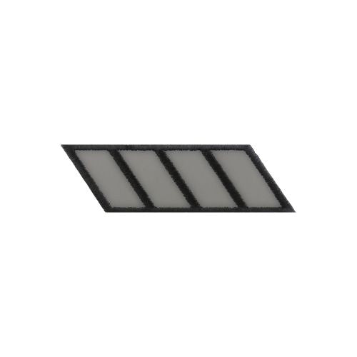 Reflective Stripes Embroidered Patch front product view
