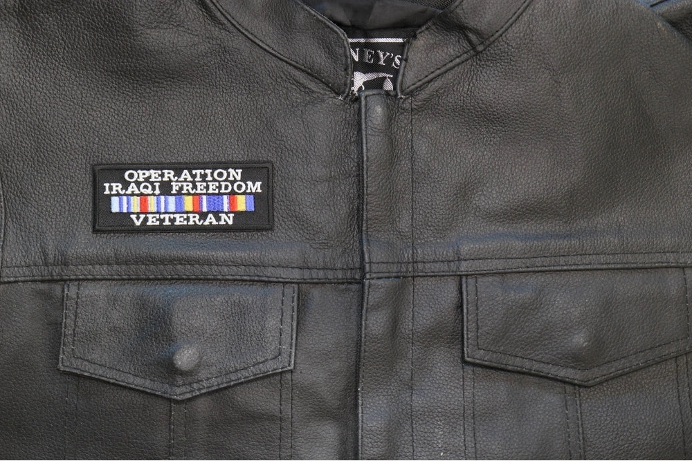 Operation Iraqi Freedom Veteran Embroidered Patch apparel application view