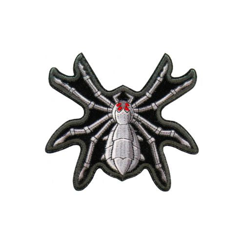 Mechanical Spider Embroidered Patch front product view