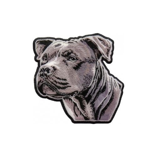 Fierce Pitbull Embroidered Patch front product view