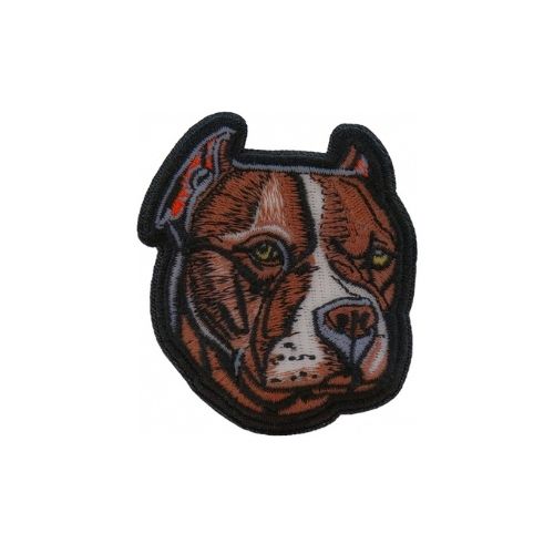 Pitbull Dog Embroidered Patch front product view