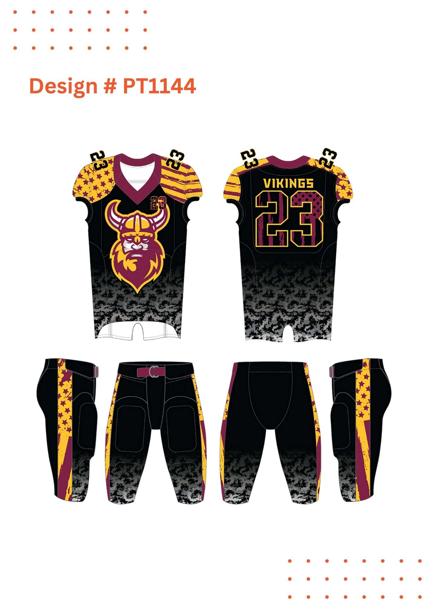 Custom Football Uniform Mockups
