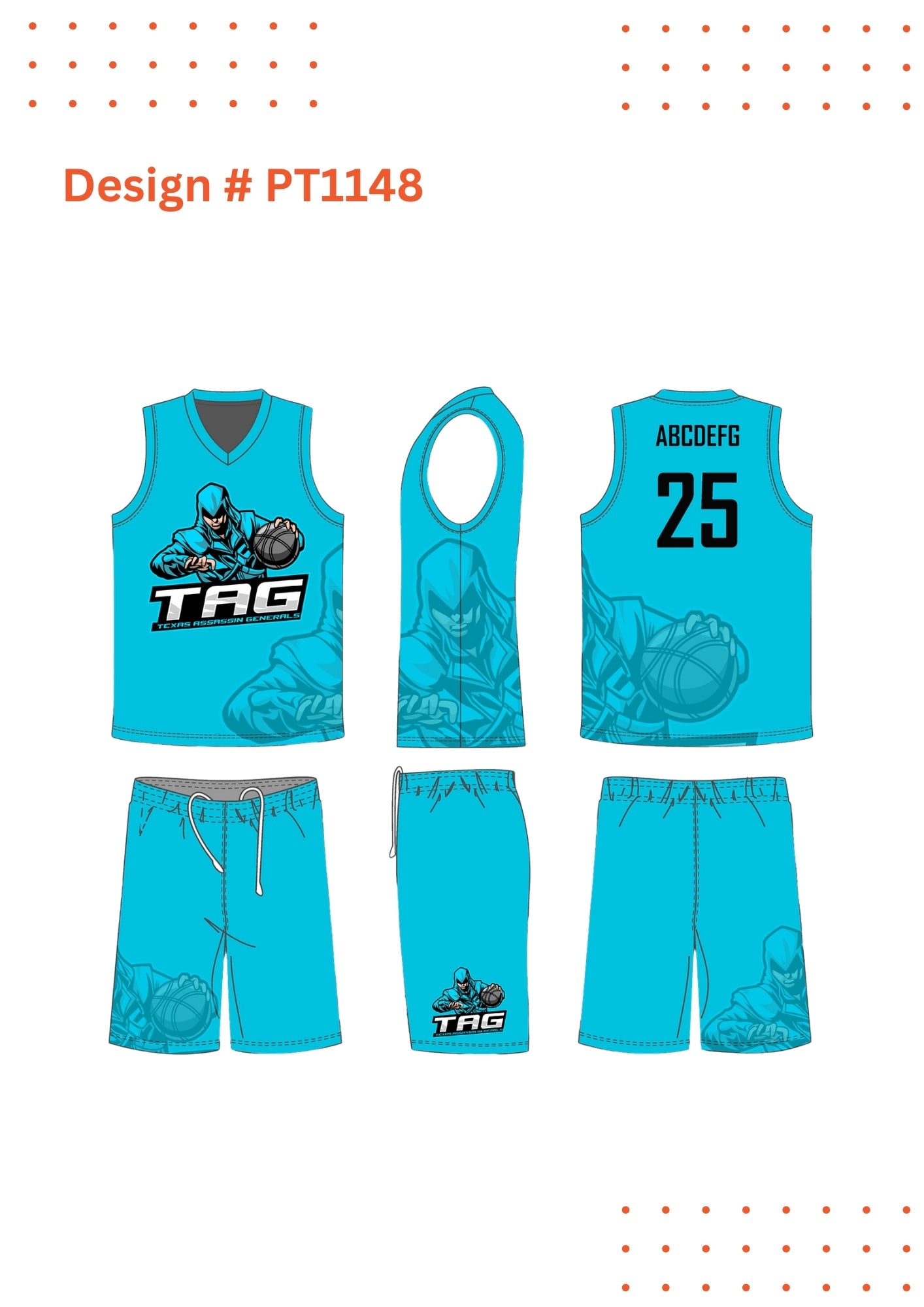 Custom Basketball Uniforms – Mockup Designs