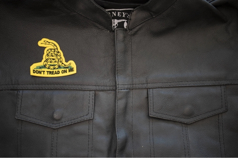 Don't Tread on Me Small Embroidered Patch actual product photo 6