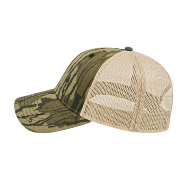 Camouflage Trucker Hat with Mesh Panel