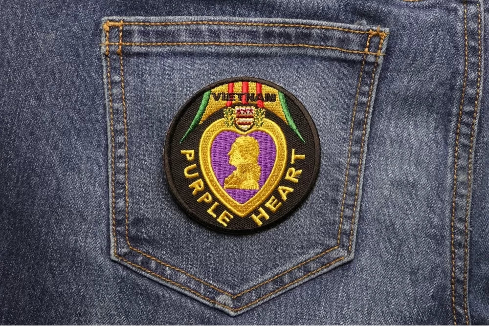 Vietnam Purple Heart Patch (  3x3 inche )