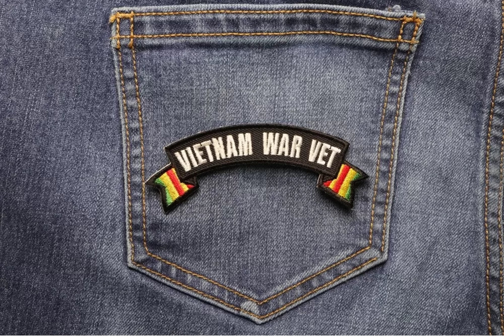 Vietnam War Vet Ribbon Rocker Embroidered Patch product image 5