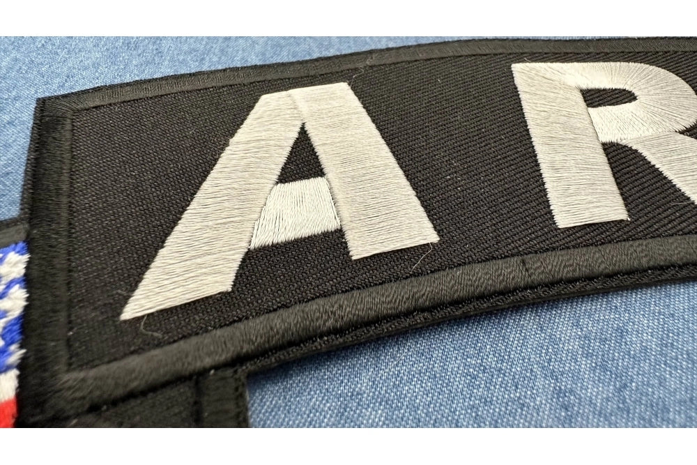 Army Large U.S. Flag Rocker Patch ( 5x 3 inches )
