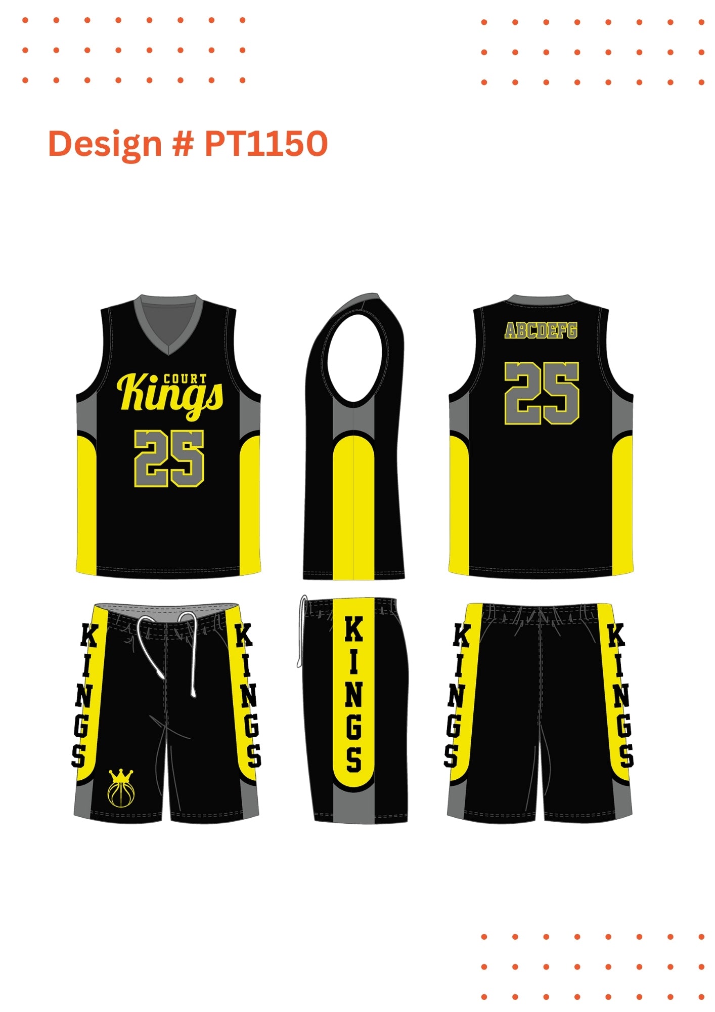 Custom Basketball Uniforms – Mockup Designs