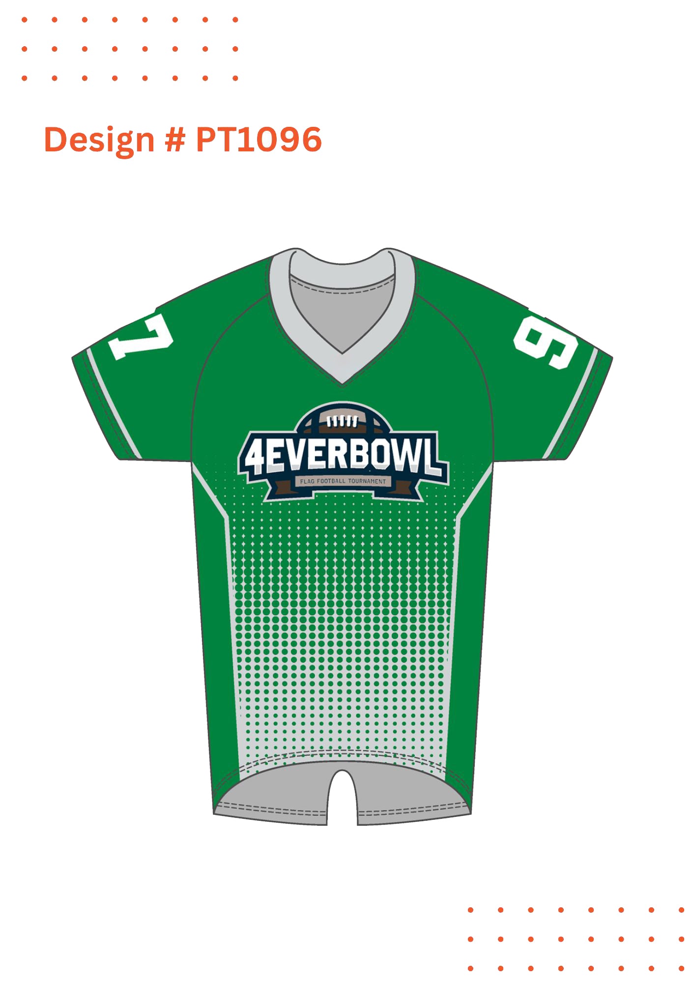 Custom Flag Football Jersey Mockups