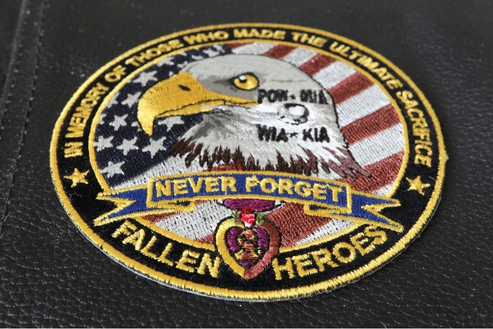 Fallen Heroes POW MIA WIA KIA Memorial Patch50 ( 4 x 4 inches )