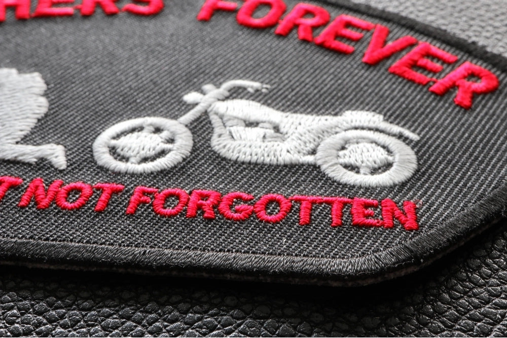Brothers Forever Biker Cap Patch ( 5 x 2.75 inches  )