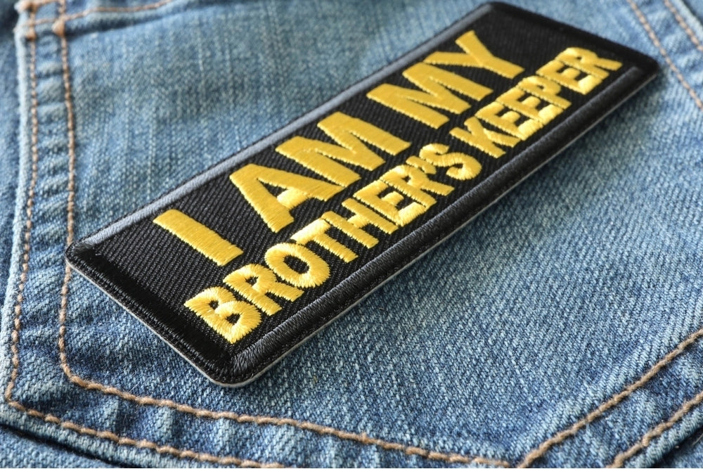 Brother's Keeper Yellow Embroidered Patch additional product view