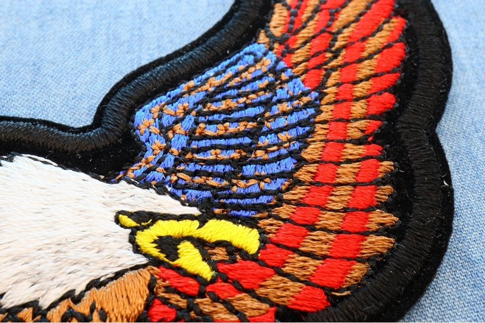 US POW MIA Upwing Eagle Rocker Small Patch ( 4 x 5 inche )