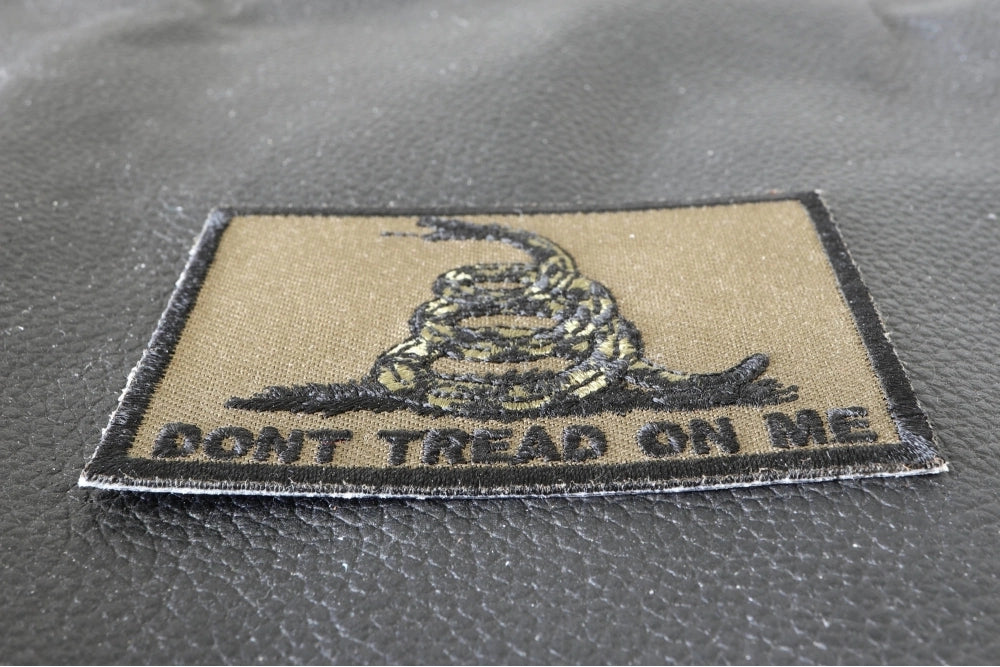 Don't Tread on Me Gadsden Flag Embroidered Patch actual product photo 6