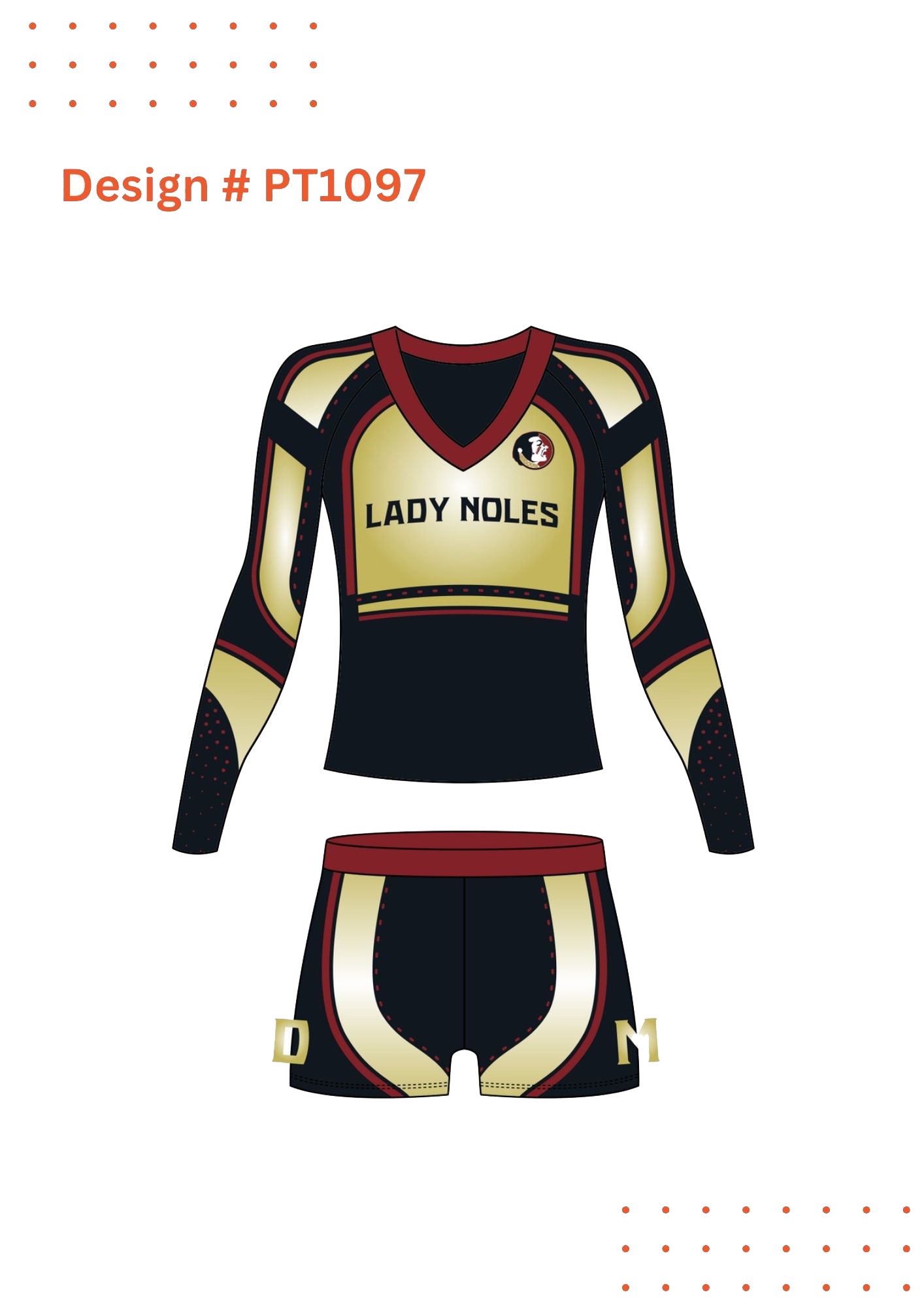 Custom Cheerleading Uniform Mockups