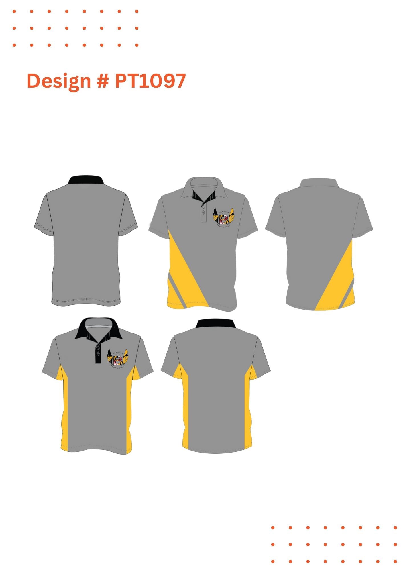 Custom Coach Polo Shirts – Mockup Design