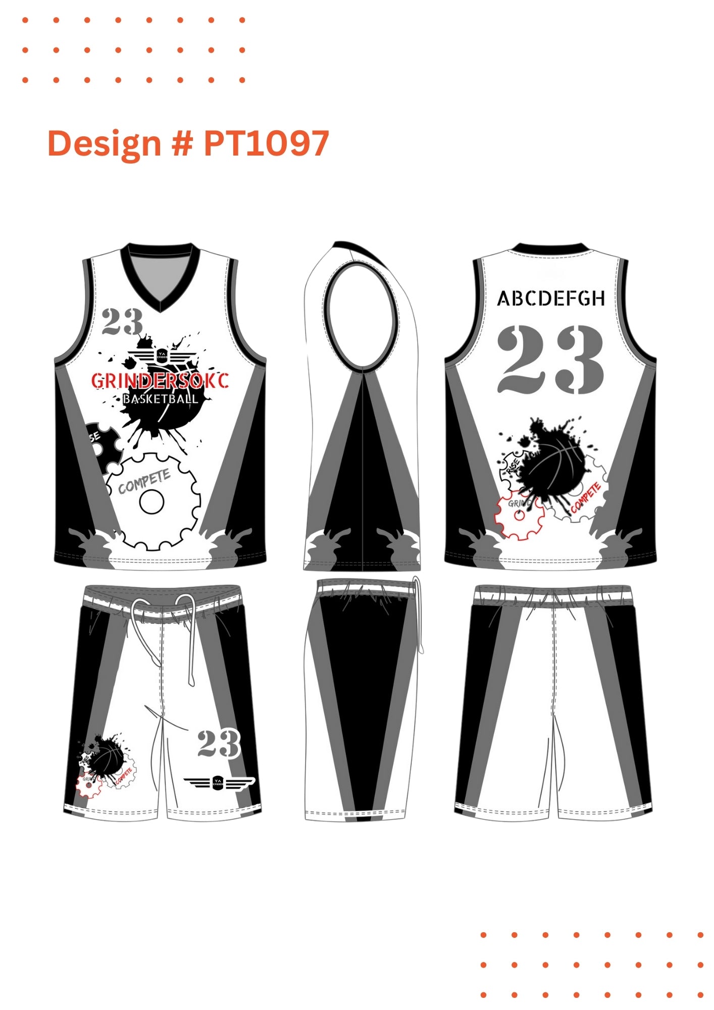 Custom Basketball Uniforms – Mockup Designs