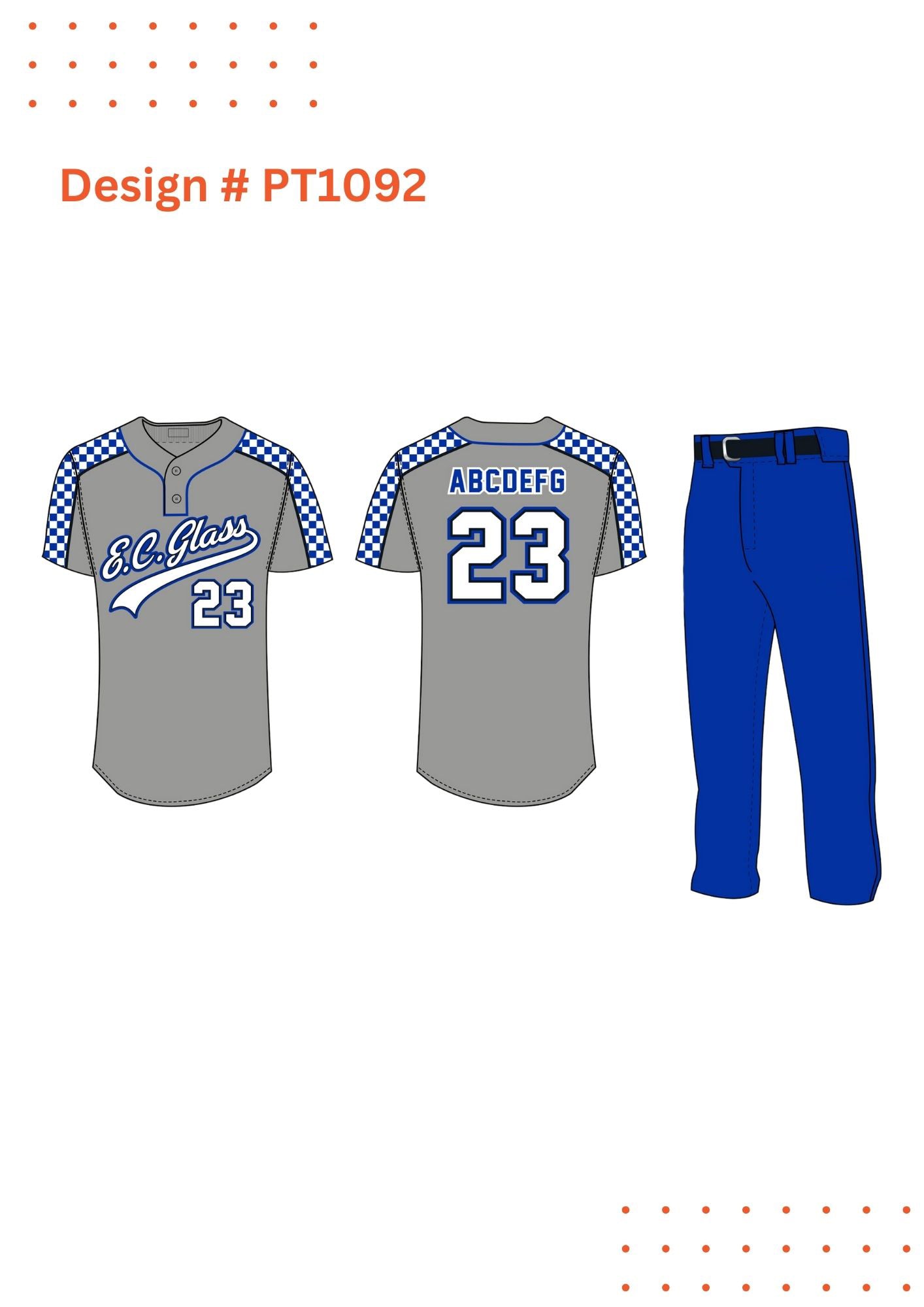 Custom Baseball Kit Design Mockup – Fully Customizable