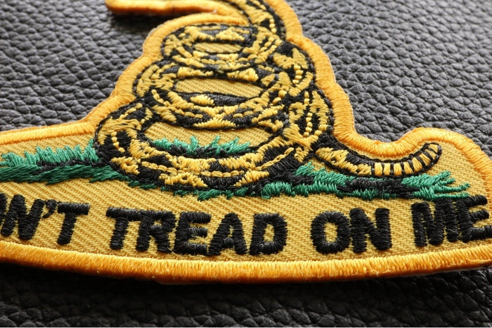 Don't Tread On Me Small Patch - Compact and Powerful Design (3 x 2.5 Inches)