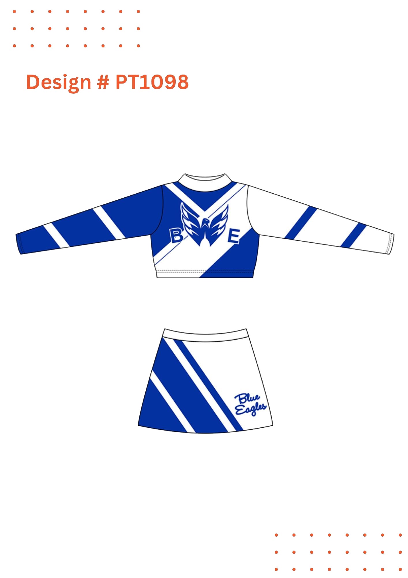 Custom Cheerleading Uniform Mockups