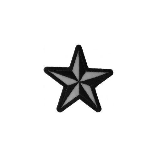 Reflective Nautical Star Embroidered Patch
