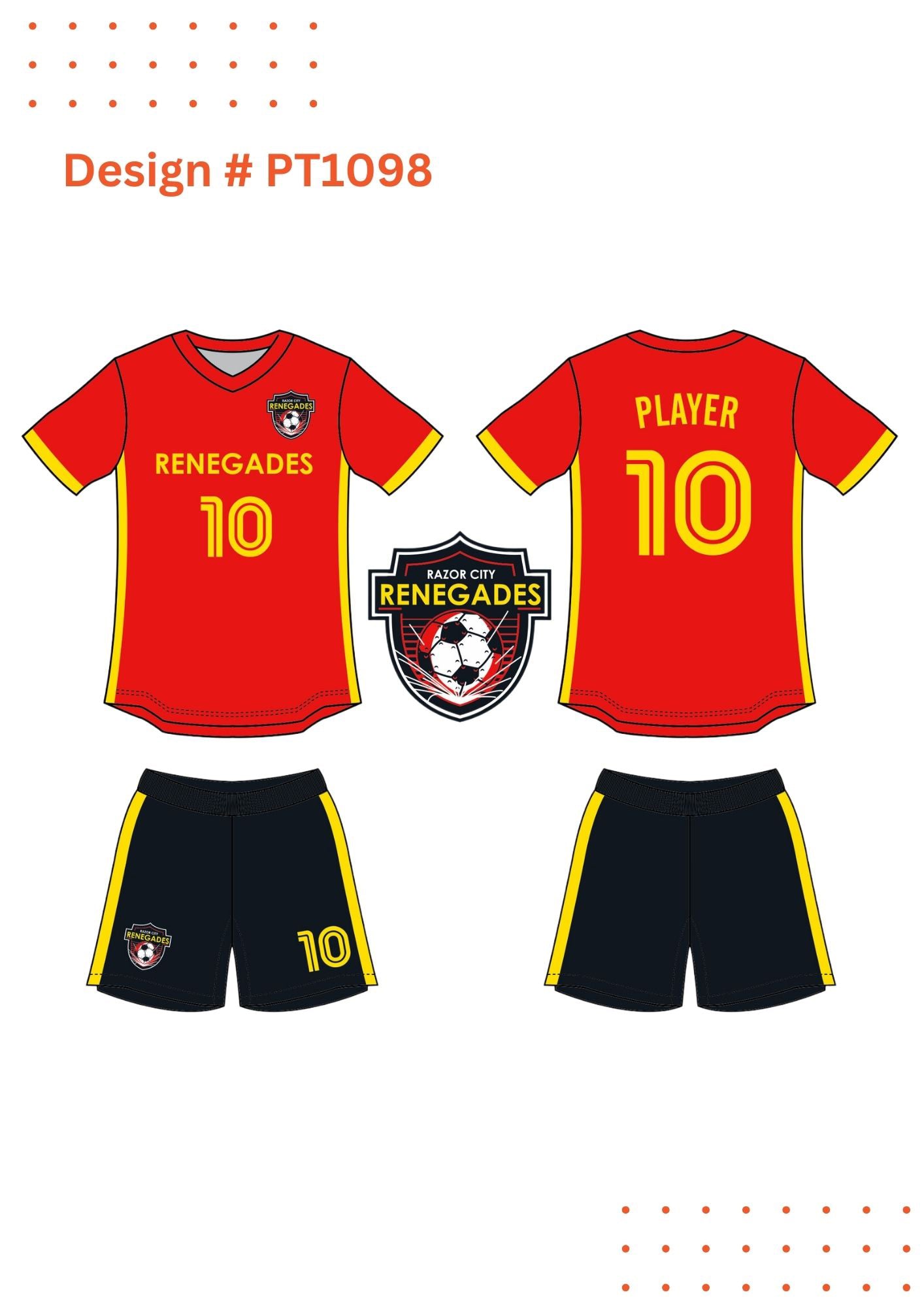 Custom Sublimated Soccer Uniform Mockups