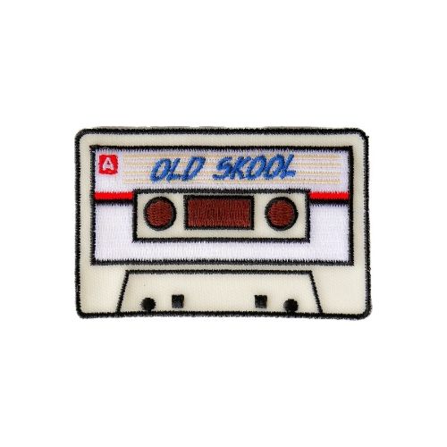 Old Skool Radio Cassette Embroidered Patch product image 1