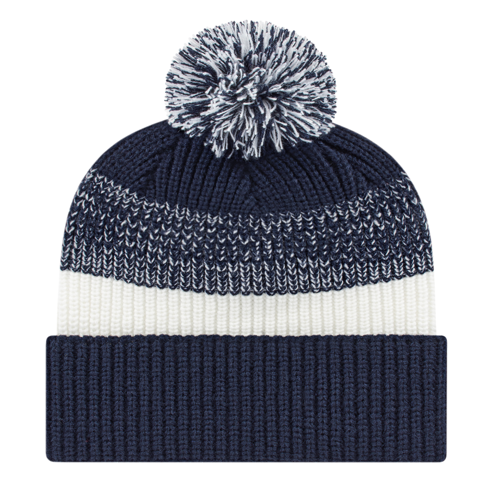 Thick Ribbed Knit Cap with Cuff