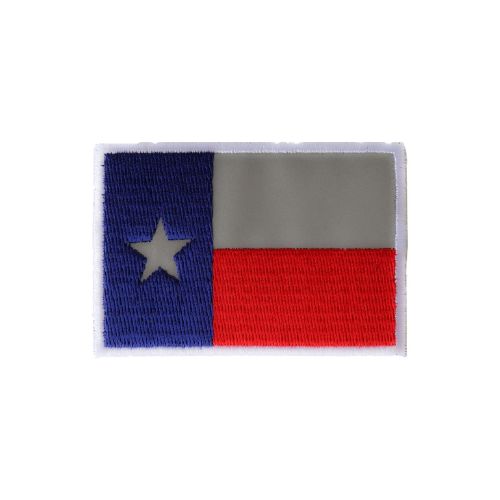 Reflective Texas Flag Embroidered Patch