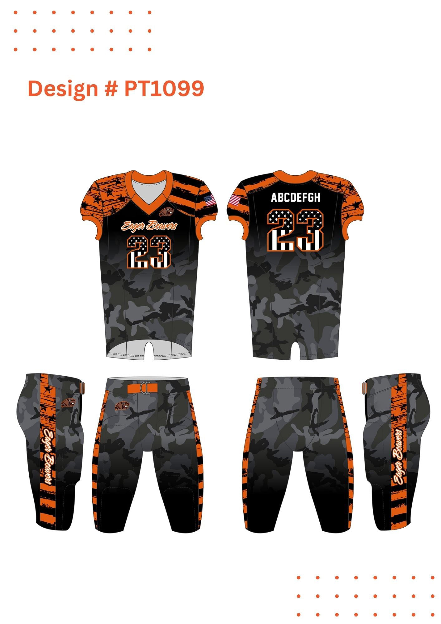 Custom Football Uniform Mockups