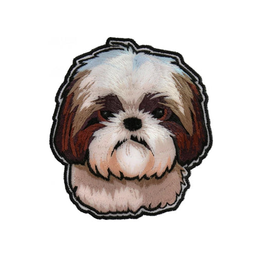 Yeddie Shih Tzu Embroidered Patch front product view