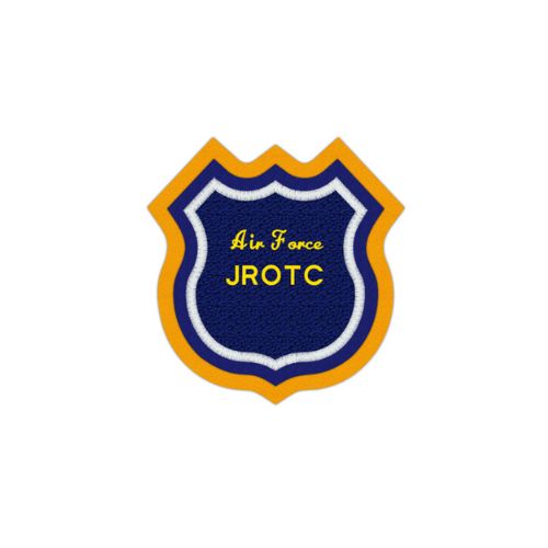 Air Force JROTC Blue Shield Patch - Proud Chenille Patch for Air Force Cadets ( 5 x 5 Inches )