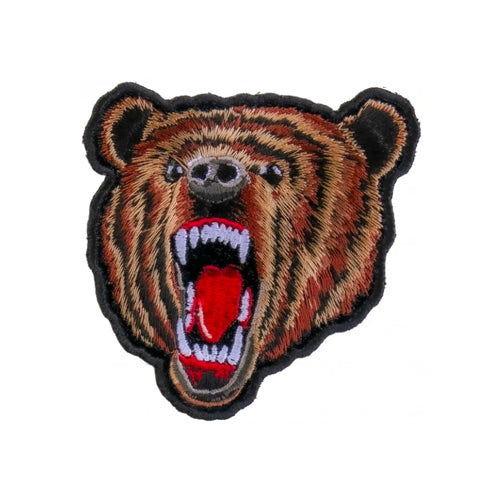 American Bear Embroidered Patch front product view