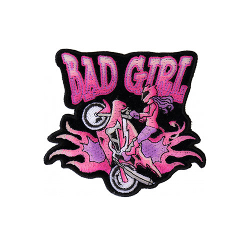 Bad Girl Biker Embroidered Patch product image 1