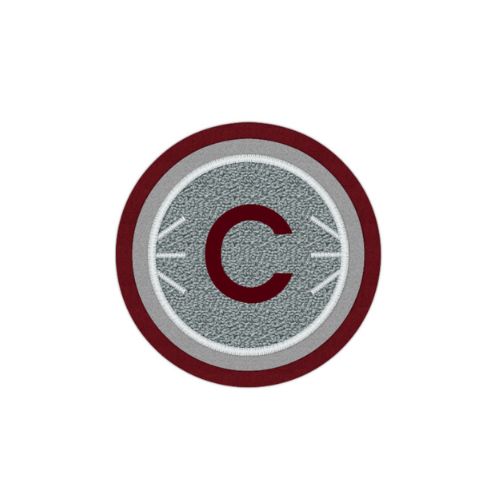 Basketball Gray Chenille Patch  - Sleek Design for True Fans ( 4x 4 Inches )