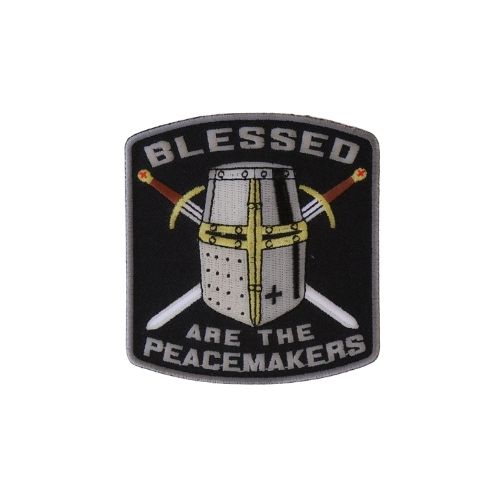 Blessed Are the Peacemakers Knight Embroidered Patch product image 1